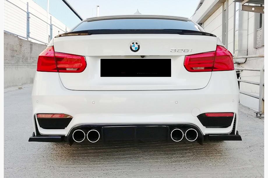 BMW 3-serien F30/F31 2012–2019 Bakre diffuser DPT V-6 (för M3, blanksvart) Image