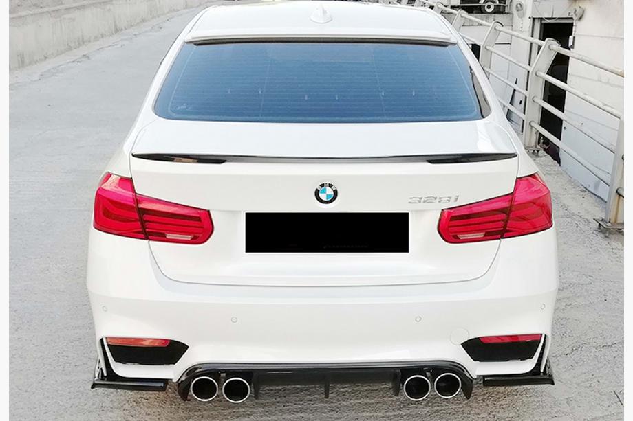 BMW 3-serien F30/F31 2012–2019 Bakre diffusor DPT V-1 (för M3, blanksvart) Foto 5
