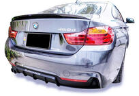 BMW 4-serie F32/F33/F36 2012–2020 Bakre diffuser DPT V-3 (för M-Performans, Coupe, blank svart) foto 1