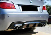 BMW 5-serien E60/E61 2003–2010 Bakre diffuser DPT V-2 (för M-Sport, svart högglans) foto 3
