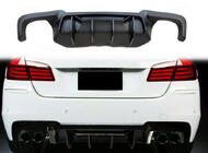 BMW 5-serien F10/F11 2010–2016 Bakre diffuser CS-Style DPT (för M5, svart högglans, vakuumformad) foto 4