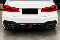 BMW 5-serien G30/G31 2017–2023 DPT bakdiffuser (för M-Sport/M5 F90, högblank svart) foto 1