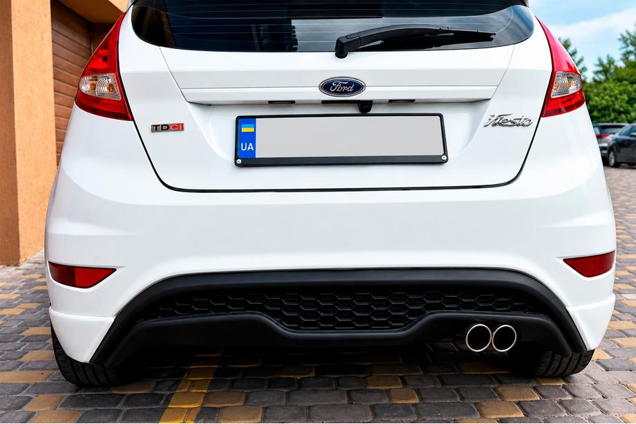 Ford Fiesta 2008–2017 Bakre diffuser DPT V-3 (HB, mattsvart) Image