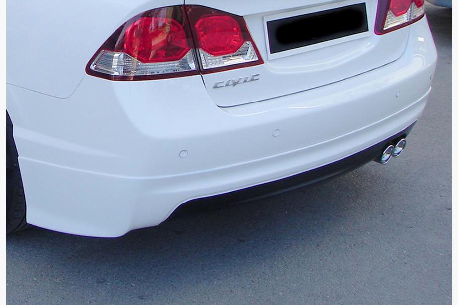 Honda Civic Sedan VIII 2006–2011 Bakre diffuser DPT V-1 (blank svart) Foto 1