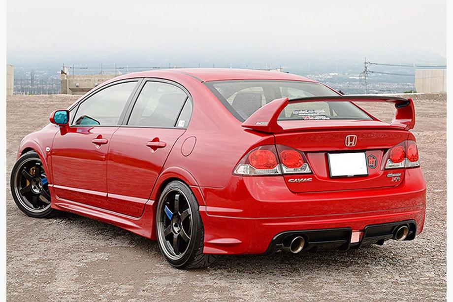 Honda Civic Sedan VIII 2006–2011 Bakre diffuser DPT V-3 (för lackering) Foto 2