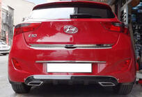 Hyundai I-30 2012–2017 Bakre diffuser DPT V-1 (blank svart) foto 1