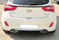 Hyundai I-30 2012–2017 Bakre diffusor DPT V-2 (blank svart) foto 3
