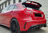Mercedes A-class W176 2012–2018 DPT bakre diffuser (2012-2015, för Brabus, blanksvart) foto 4