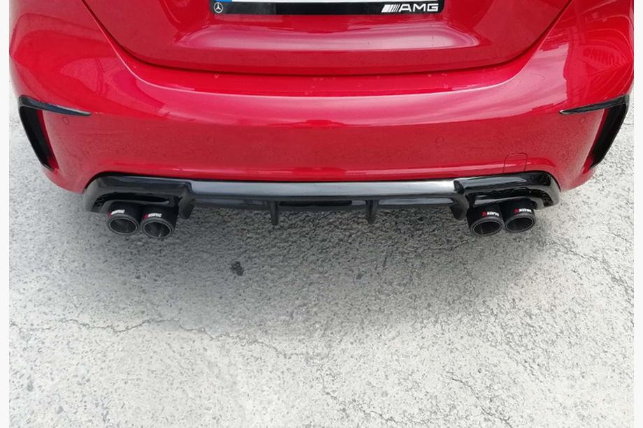Mercedes A-class W176 2012–2018 DPT bakre diffuser (2012-2015, för Brabus, blanksvart) Image