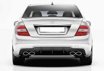 Mercedes C-klass W204 2007–2015 Bakre diffuser DPT (2011-2014, för AMG SD, svart högglans) foto 3