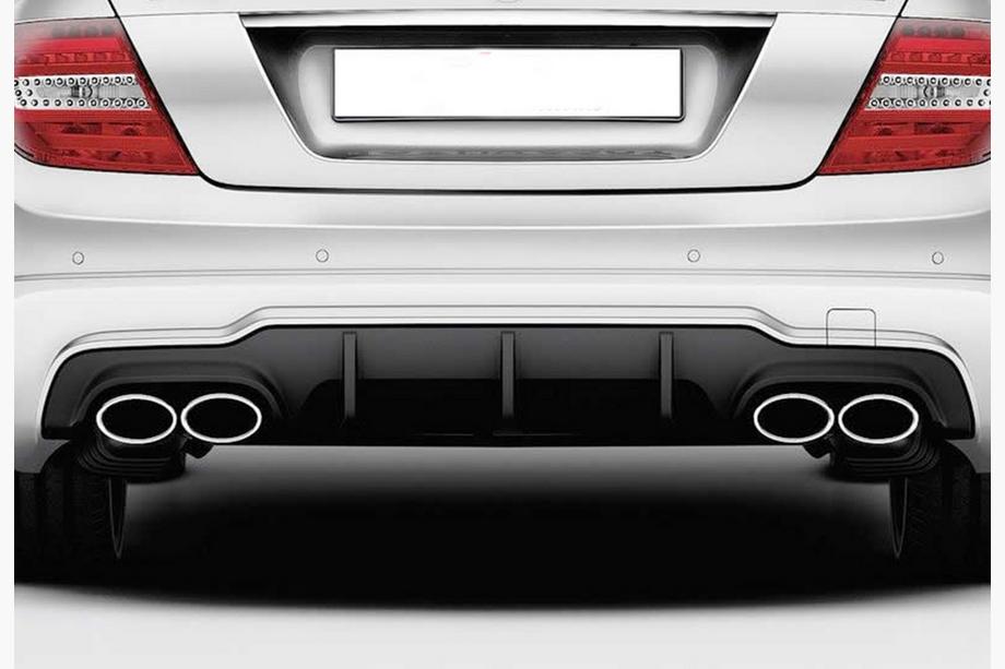 Mercedes C-klass W204 2007–2015 Bakre diffuser DPT (2011-2014, för AMG SD, svart högglans) Image
