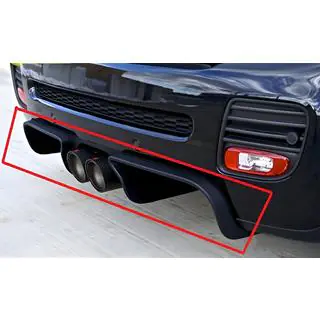 Bakre diffuser DPT R56 (blank svart) Mini Clubman R55/R56 2007–2014