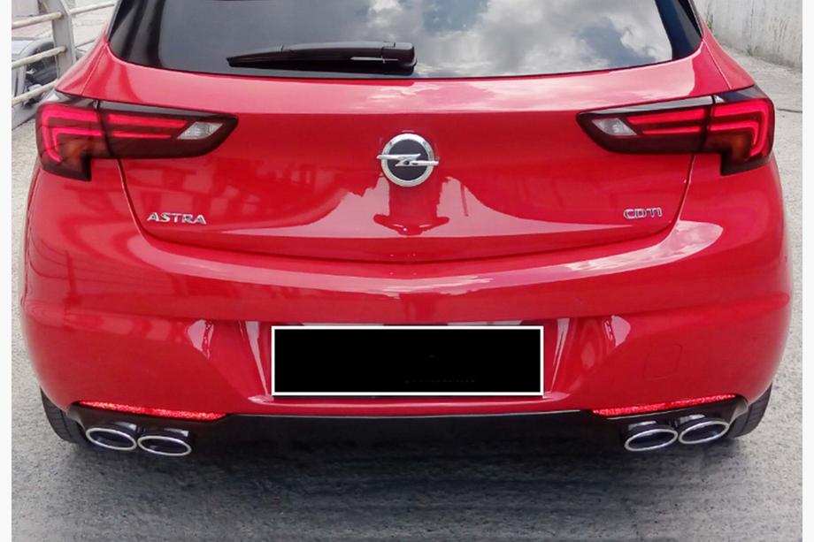 Opel Astra K 2016–2021 Bakdiffusor DPT V-1 (HB, blank svart) Image