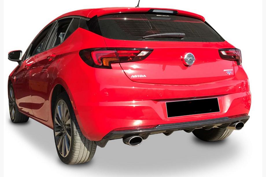 Opel Astra K 2016–2021 Bakre diffuser DPT V-3 (HB, blanksvart) Image