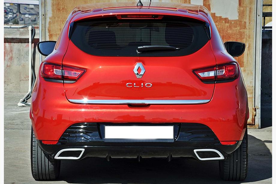 Renault Clio IV 2012–2019 Bakre diffusor DPT V-2 (blank svart) Foto 1