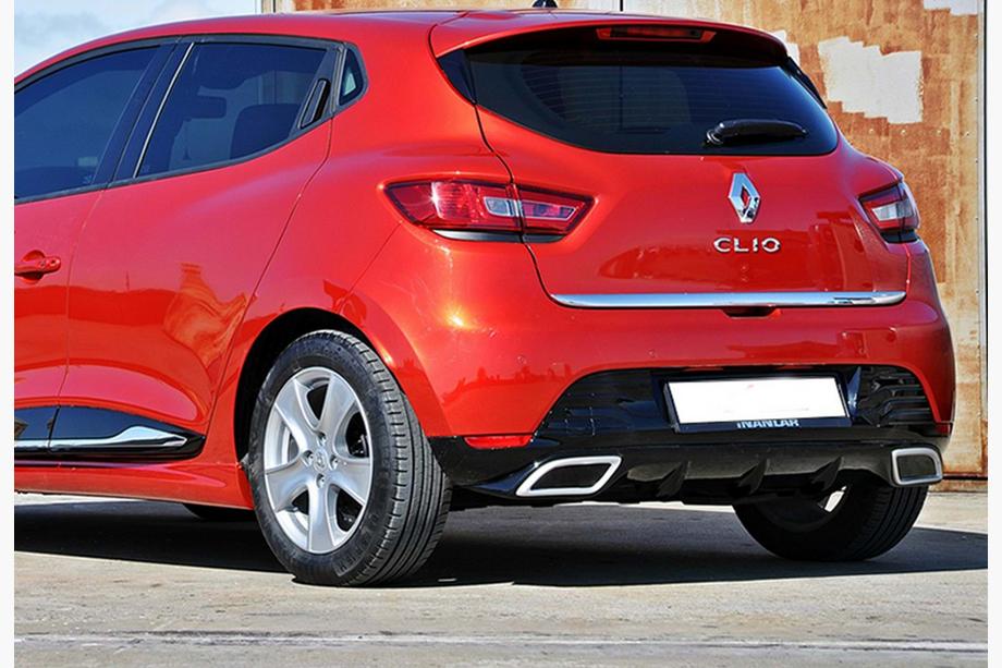 Renault Clio IV 2012–2019 Bakre diffusor DPT V-2 (blank svart) Foto 2