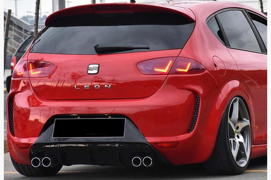 Seat Leon 2005–2012 Bakre diffuser DPT V-1 (2009-2012, svart högglans) Image