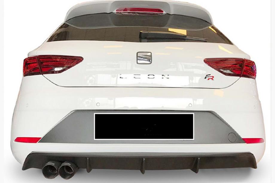 Seat Leon 2013–2020 Bakdiffusor DPT V-4 (2017-2020, blank svart) Image