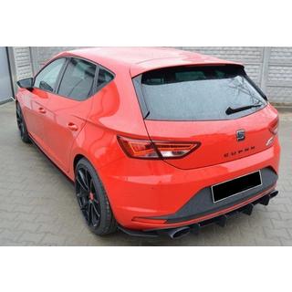 Bakre diffuser DPT V-6 (2013-2016, svart högglans) Seat Leon 2013–2020 foto 2