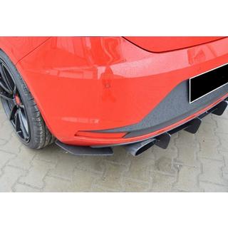 Bakre diffuser DPT V-6 (2013-2016, svart högglans) Seat Leon 2013–2020 foto 4