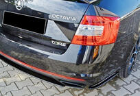 Skoda Octavia III A7 2013–2019 Bakre diffusor DPT V-1 (LB/SW, blanksvart) foto 2