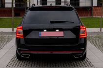 Skoda Octavia III A7 2013–2019 Bakre diffuser DPT V-2 (LB/SW, svart högglans) foto 3