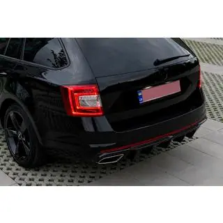 Bakre diffuser DPT V-2 (LB/SW, svart högglans) Skoda Octavia III A7 2013–2019 foto 4