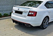 Skoda Octavia III A7 2013–2019 Bakre diffuser DPT V-5 (LB, mattsvart) foto 2