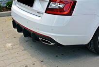 Skoda Octavia III A7 2013–2019 Bakre diffuser DPT V-5 (LB, mattsvart) foto 3