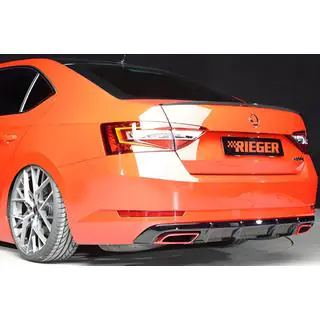 Bakre diffuser DPT V-1 (blank svart) Skoda Superb 2015–2024 foto 1