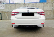 Skoda Superb 2015–2024 Bakre diffusor DPT V-2 (blank svart) foto 1