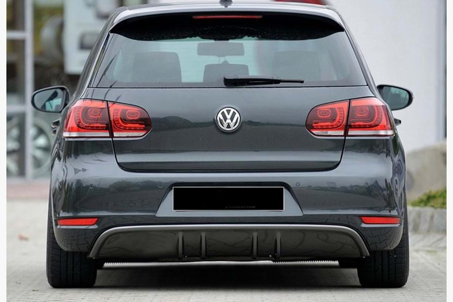 Volkswagen Golf 6 2008–2014 Bakdiffusor DPT V-3 (för GTI, svart högglans) Image