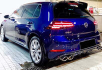 Volkswagen Golf 7/E-Golf 2012–2020 Bakre diffuser DPT V-1 (2017-2019, blanksvart) foto 1