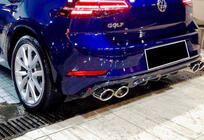 Volkswagen Golf 7/E-Golf 2012–2020 Bakre diffuser DPT V-1 (2017-2019, blanksvart) foto 2