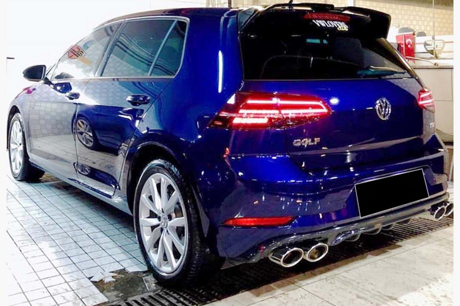 Volkswagen Golf 7/E-Golf 2012–2020 Bakre diffuser DPT V-1 (2017-2019, blanksvart) Image