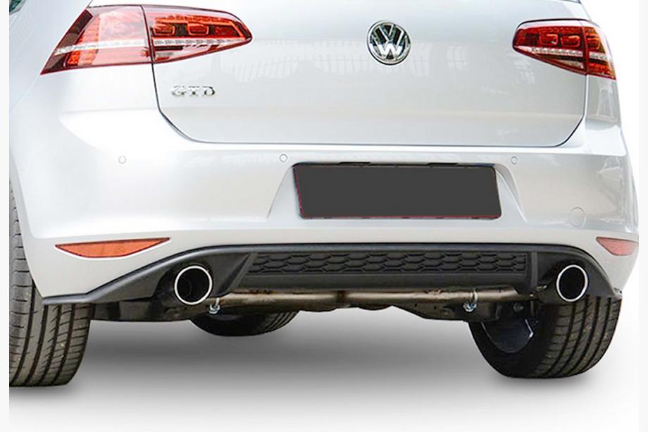 Volkswagen Golf 7/E-Golf 2012–2020 Bakre diffuser DPT V-2 (för GTI, 2012-2017, blanksvart) Image