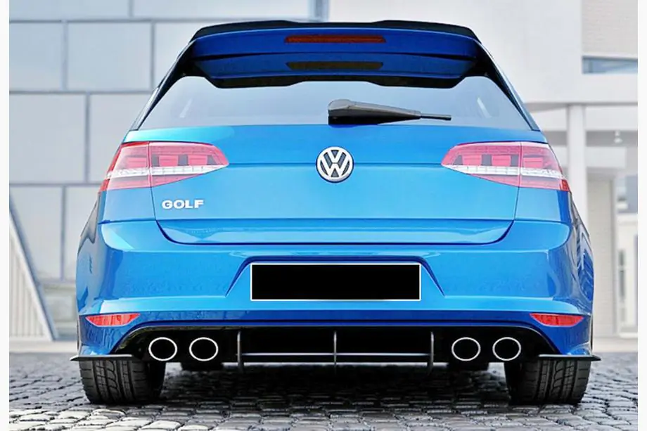 Volkswagen Golf 7/E-Golf 2012–2020 Bakre diffuser DPT V-4 (för R / R-Line, 2012-2019, matt svart) Foto 3