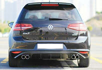 Volkswagen Golf 7/E-Golf 2012–2020 Bakre diffuser DPT V-6 (2012-2017, blanksvart) foto 4