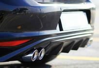 Volkswagen Golf 7/E-Golf 2012–2020 Bakre diffuser DPT V-6 (2012-2017, blanksvart) foto 1