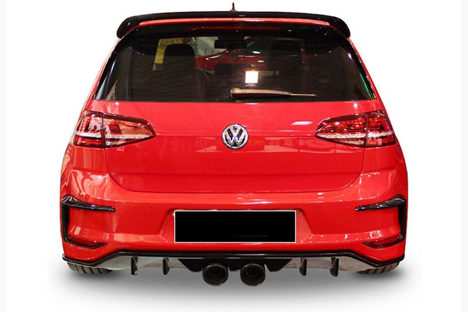 Volkswagen Golf 7/E-Golf 2012–2020 Bakre diffuser DPT V-7 (2012-2017, blanksvart) Image