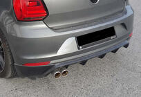 Volkswagen Polo 2010–2017 Bakre diffuser DPT (2014-2017, blanksvart) foto 6