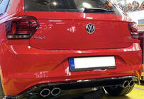 Volkswagen Polo 2017– Bakdiffuser DPT V-1 (blank svart) foto 1