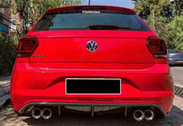 Volkswagen Polo 2017– Bakre diffusor DPT V-2 (blank svart) foto 1
