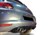 Volkswagen Scirocco 2008–2017 Bakre diffuser DPT V-3 (2008-2013, blanksvart) foto 2