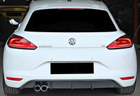 Volkswagen Scirocco 2008–2017 Bakre diffuser DPT V-5 (2014-2017, glanssvart) foto 2