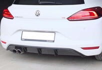 Volkswagen Scirocco 2008–2017 Bakre diffuser DPT V-5 (2014-2017, glanssvart) foto 1