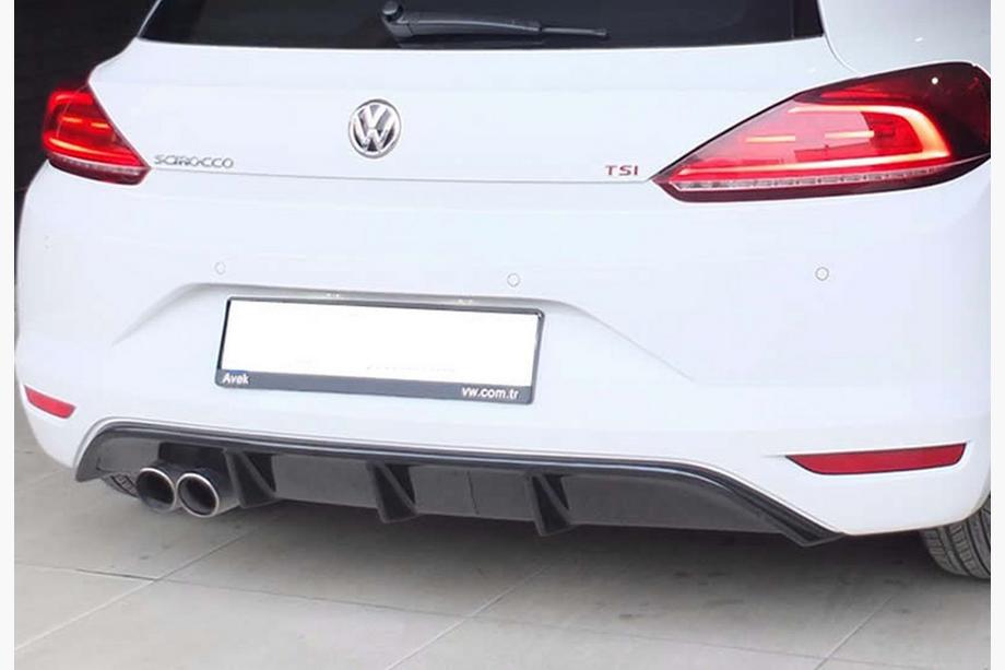 Volkswagen Scirocco 2008–2017 Bakre diffuser DPT V-5 (2014-2017, glanssvart) Image