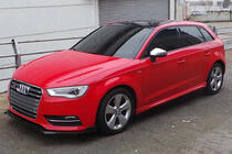 Audi A3 2012–2020 Sidoskirts DPT (HB, svart högglans) foto 3