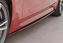 BMW 3-serien F30/F31 2012–2019 DPT V-3 tröskelkåpor (för M-Sport-trösklar, svart högglans) foto 1