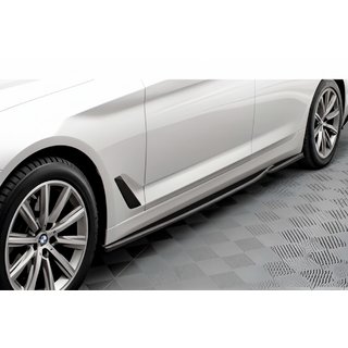DPT V-2 sidoskärtsförlängningar (för M-Sport/M5 sidoskärtar, svart högglans) BMW 5-serien G30/G31 2017–2023 foto 1